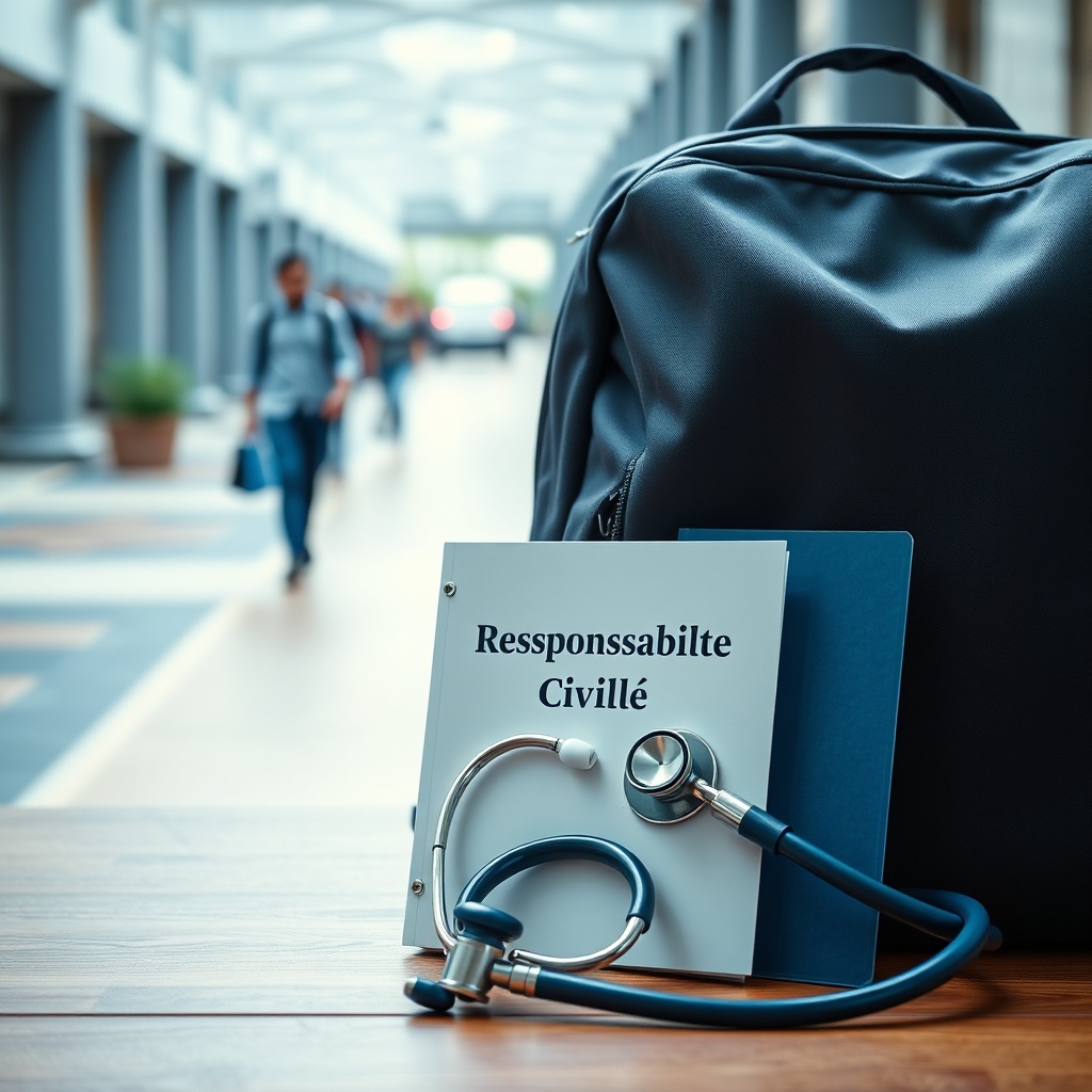 Documents officiels et équipements de protection pour une assurance étudiante Maroc complète incluant la responsabilité civile et la santé