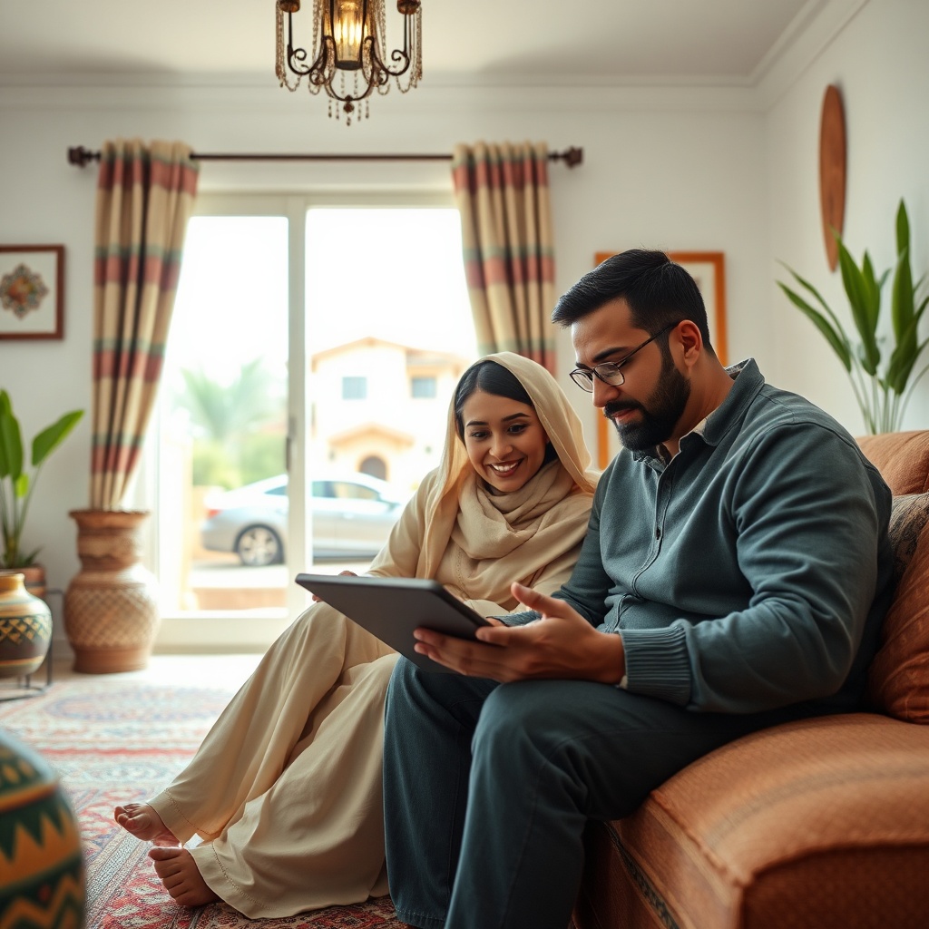 Assurance Maroc : une famille marocaine compare les meilleures offres d'assurance habitation et auto pour protéger son foyer et son véhicule.